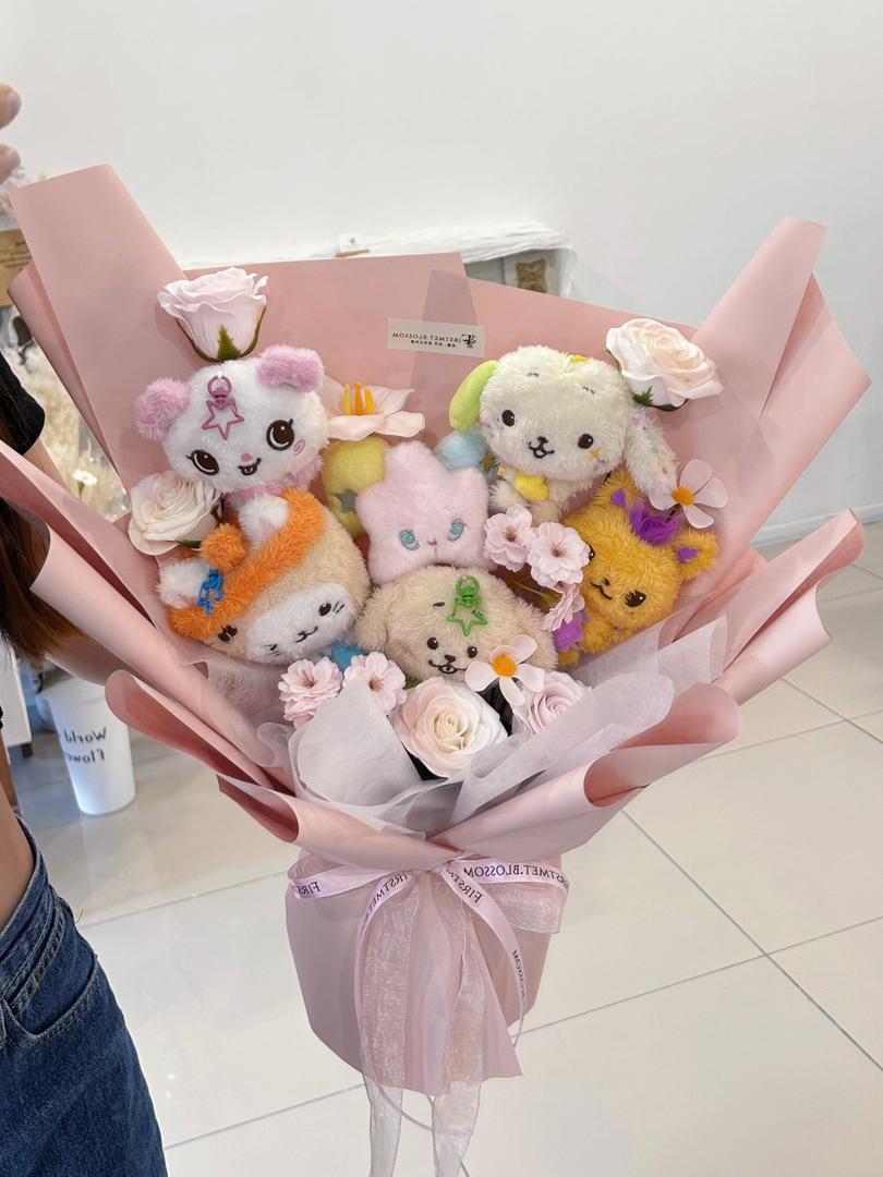 Pink Joy Surprise Bouquet - Image 3